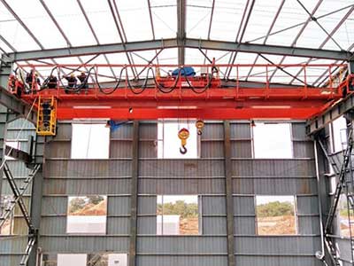 D double girder overhead crane 20 ton