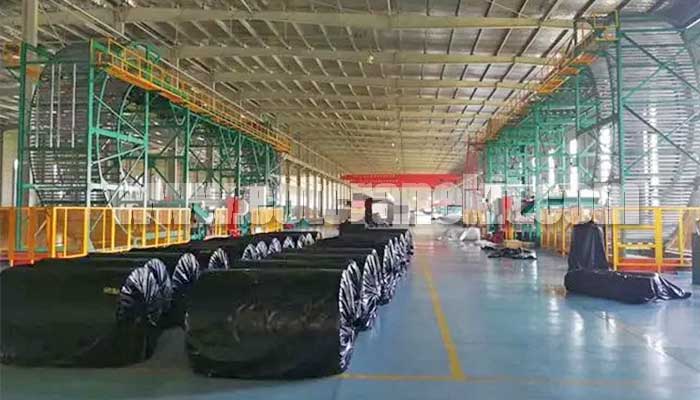 double girder overhead crane for rubber handling 