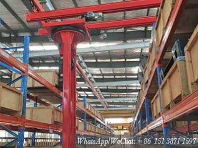 Stacker crane for sale, customized indoor crane system for warehouse 