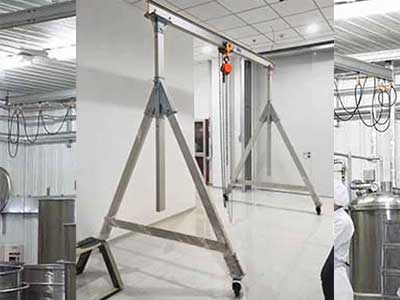aluminum gantry crane for sterile environment crane