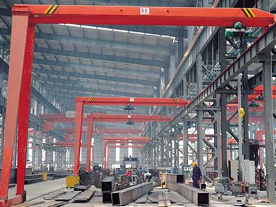 semi gantry crane 5 ton