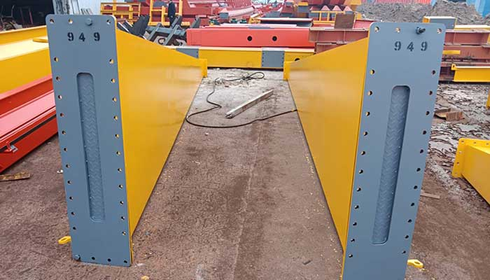 Supporting legs of 5 ton gantry crane with single girder and rail travelling gantry crane design 
