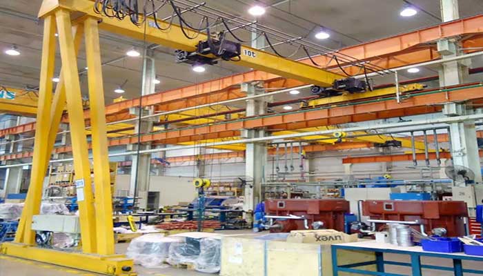Single leg gantry crane with single girder crane design 10 ton 