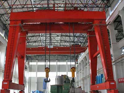 Double girder indoor gantry crane for sale
