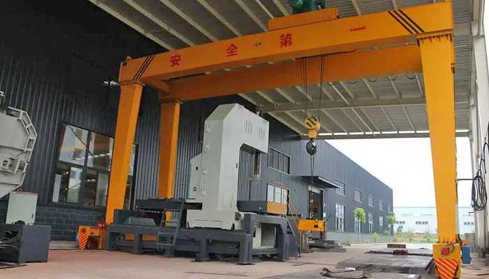 Double girder indoor gantry crane system 