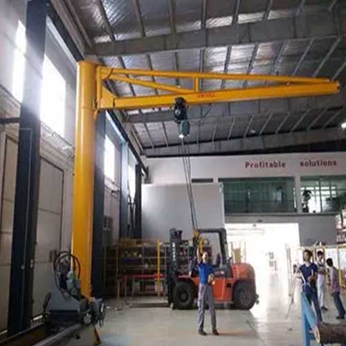 Electric jib hoist and electrical jib crane for small space material handling