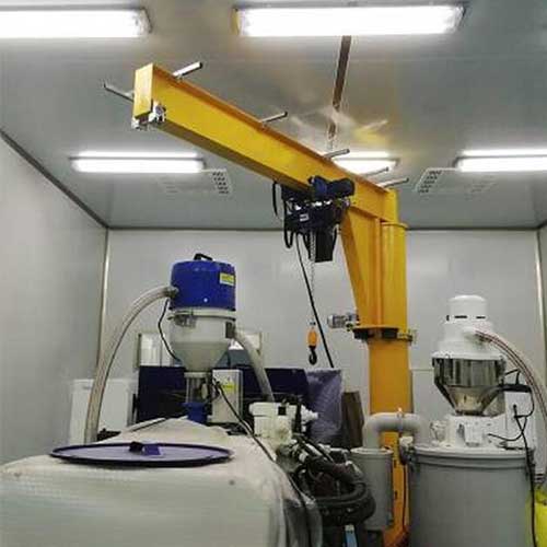 i beam jib crane for confined space material handling