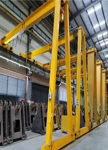 Semi Gantry Cranes for indoor and outdoor steel storage material handling