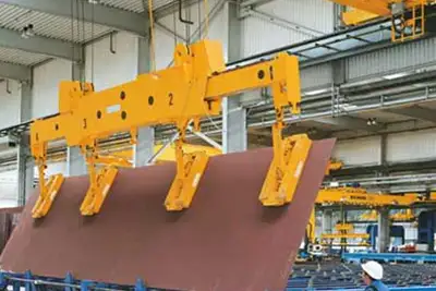Vertical Plate Handling Overhead Crane: