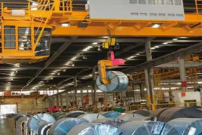 Steel Coil Handling double girder top running crane