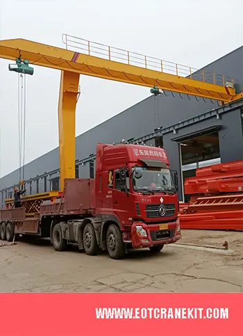 outdoor semi gantry crane for truck loading and unloading