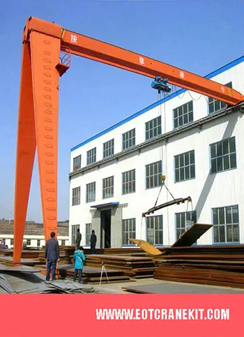 semi gantry crane for storage yards
