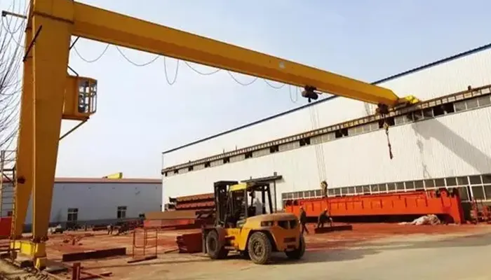semi gantry crane for Outdoor Storage Yard Organization