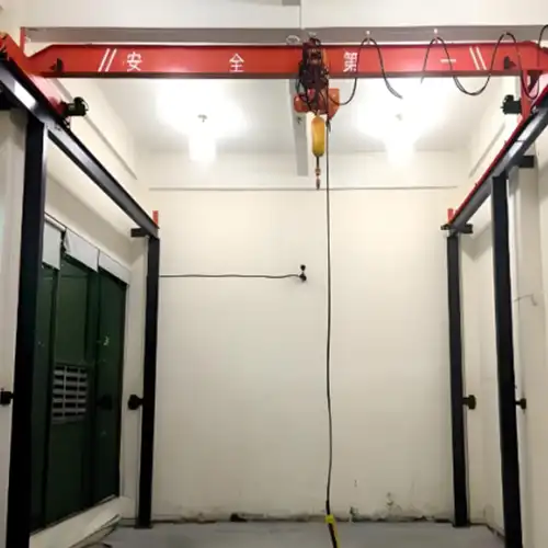 Semi freestanding bridge crane 5 ton 