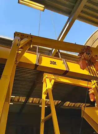 20 ton gantry crane main girder assembly 