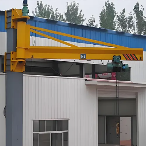 Wall Mounted Jib Cranes with Motorized Rotating Cantilever Design