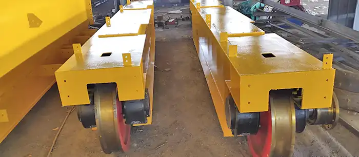 End carriage - main parts and components of 25 ton /5 ton electric overhead travelling crane 