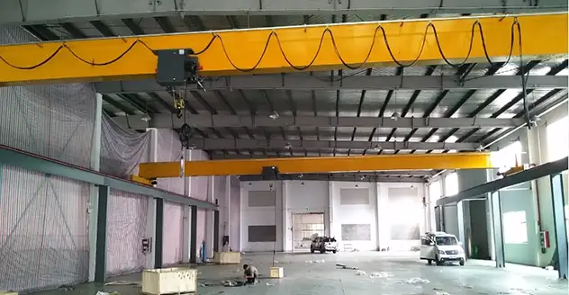 Single Girder EOT Crane with European Style Low Headroom Hoist