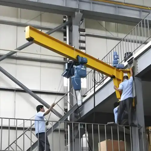 Wall-Mounted Cantilever Jib Cranes in Confined Spaces