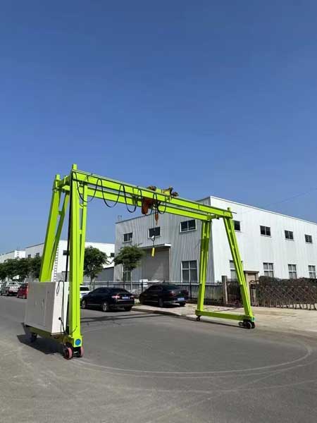 Hot sale Battery-Driven Floor Rolling A-Frame Portable Gantry Crane Customed 1 ton, 2 ton, 3 ton, 5 ton 