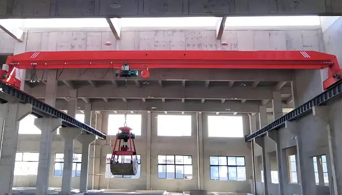 single girder grab bucket overhead crane for ash handling single girder grab bucket overhead crane for ash handling