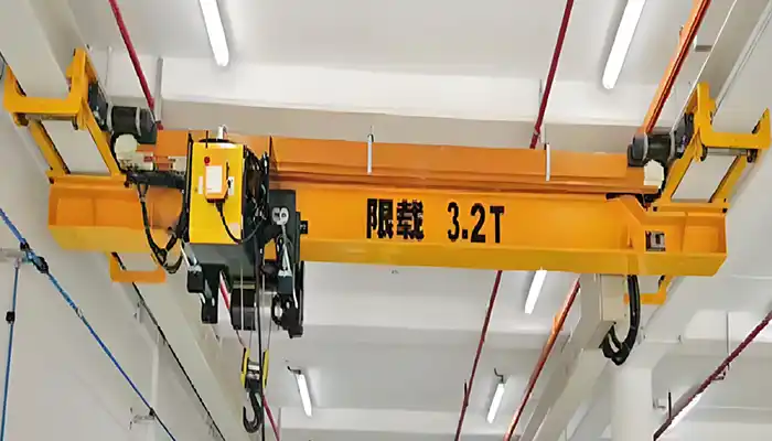 European style Under Running Single Girder Overhead Crane Specification