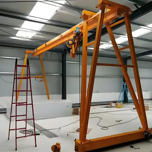 Simple Designed 1 ton Gantry Crane with Rail Travelling