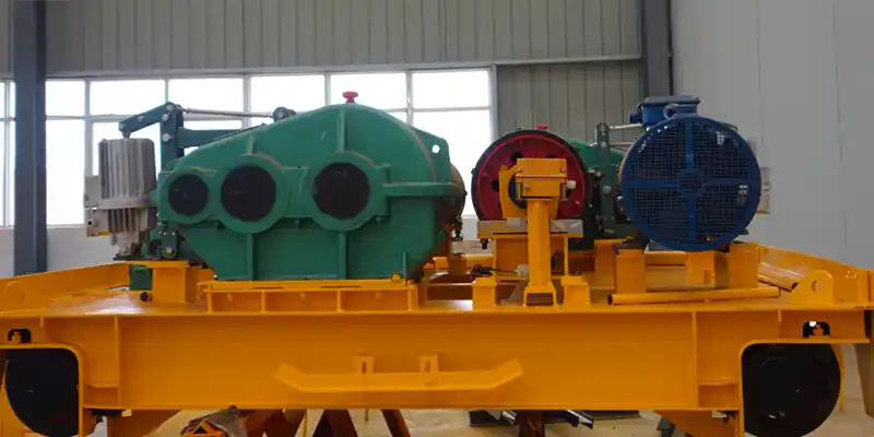 Overview of customized heavy duty winch trolley for double girder crane for heavy and critical load or object handling for industrial use 