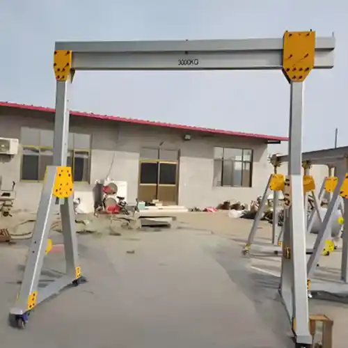 Span adjustable aluminum gantry crane 3 ton 