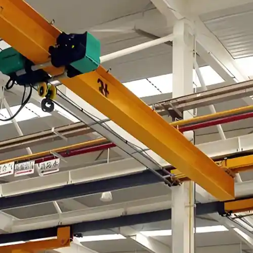 3 ton overhead crane with under running crane desgin with european style electric hoist 