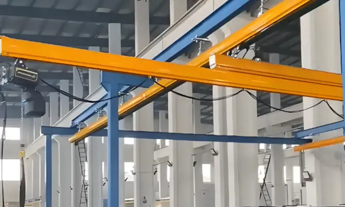 Telescoping kbk modular crane system 