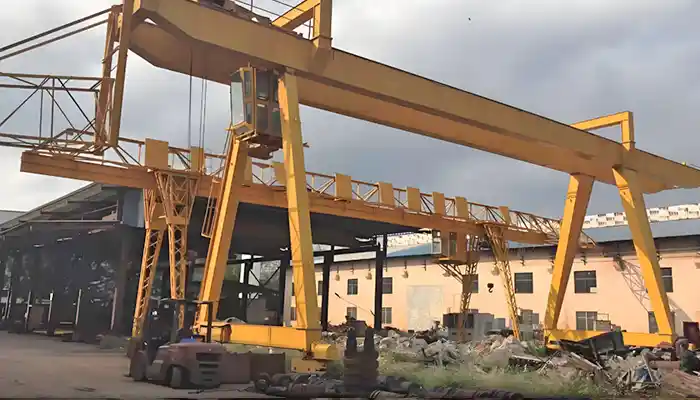 electromagnetic gantry crane for recycling plant