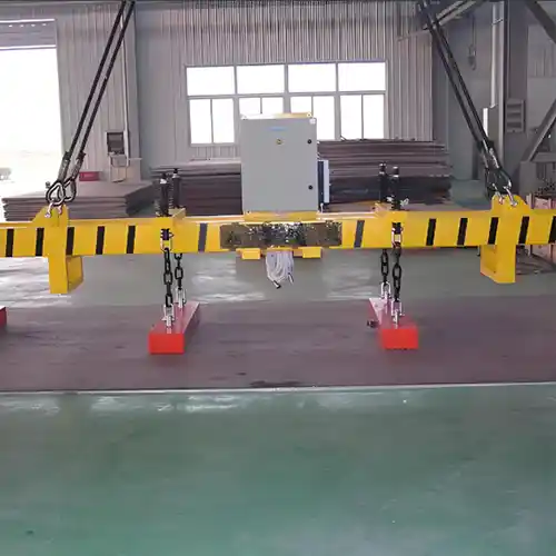 overhead bridge crane with electromagnetic lifter 