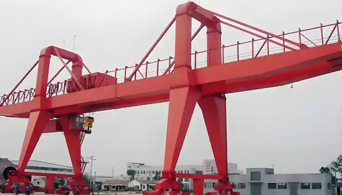 heavy duty gantry crane 32 ton double girder for outdoor precasting yard handling 