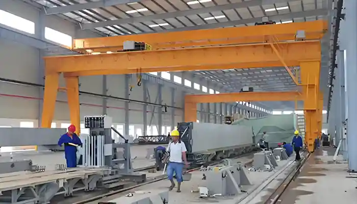 Portable crane double girder 