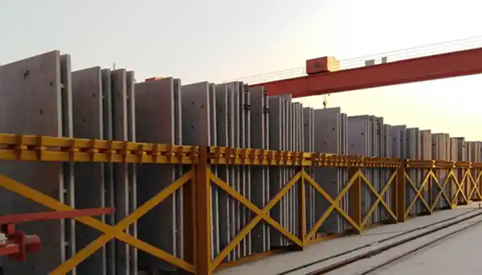 Overhead Gantry Cranes for Tooling, Hangers, and Rack Systems in Prefabrication Plants