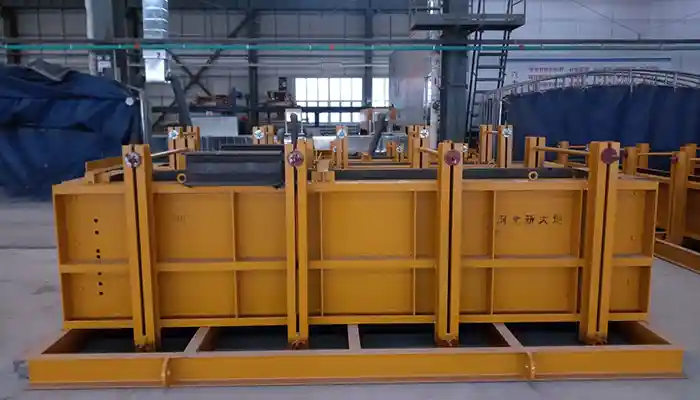 Portal crane for column and beam mold handling 