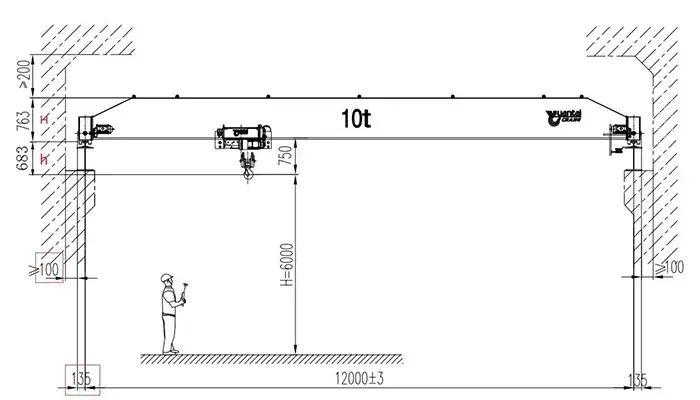 single girder crane