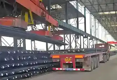 Magnetic beam double girder overhead crane for high speed rebar handling