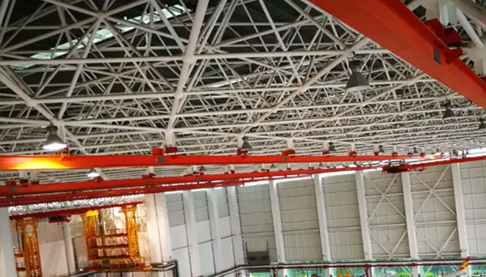 workshop underhung bridge crane with large span 