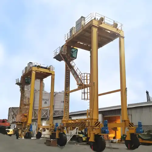 Rubber Tyred Gantry Cranes with U Frame Gantry Design