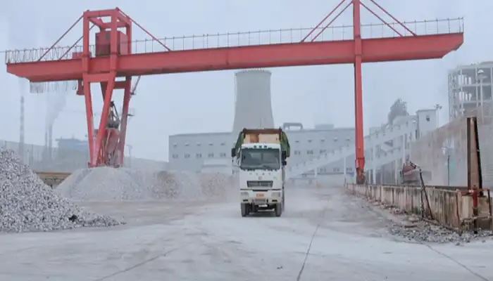 Double girder gantry crane with automatic control for salt chemcial yard raw material handling 