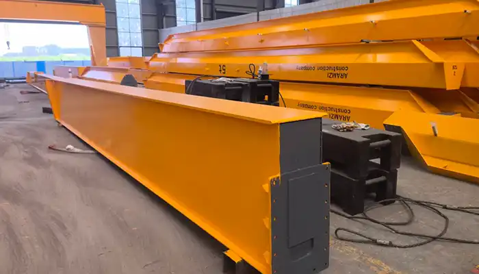 Beam Girder of Single Girder Overhead Travelling Crane System (5 Ton + 12 Ton Low Headroom Solution)- Qatar case study