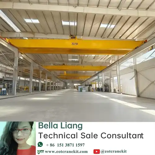 32 Ton Overhead Crane for Aluminum Processing Plant Saudi Arabia