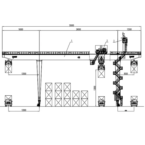 45 Ton RMG Container Crane Drawing | 26.5m Span A7