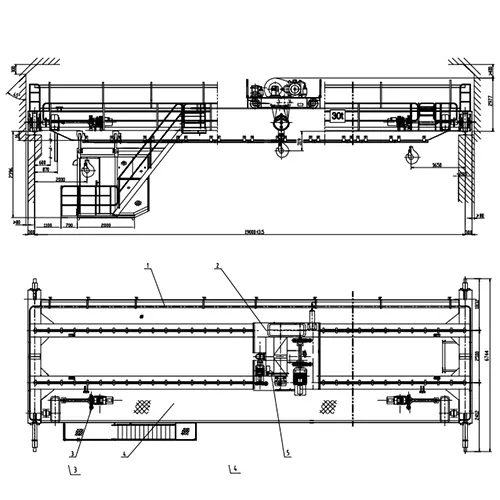 30 Ton Foundry Crane | 19m Span, 16m Lift, Molten Metal