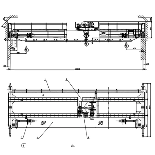 25 Ton Foundry Crane | 13.8m Span, 15m Lift, Molten Metal