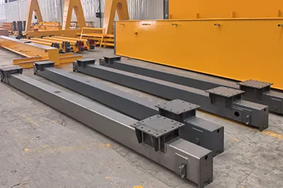 5 ton gantry crane ground beams underconstruciton picture for indoor use - Yuantai Crane Project