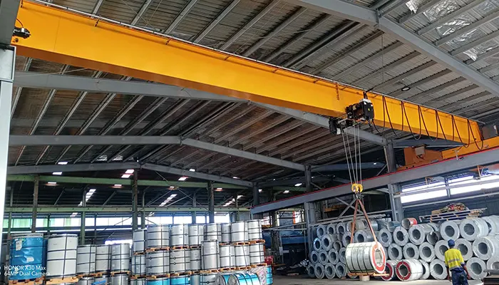 box girder single girder overhead crane for heavy duty steel mill material handling 