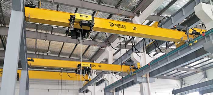 Single girder hoist crane, European standard overhead hoist crane ...